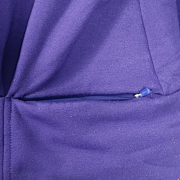 Athleta Purple Quarter-Zip Fleece Pullover - Picture 4 of 6